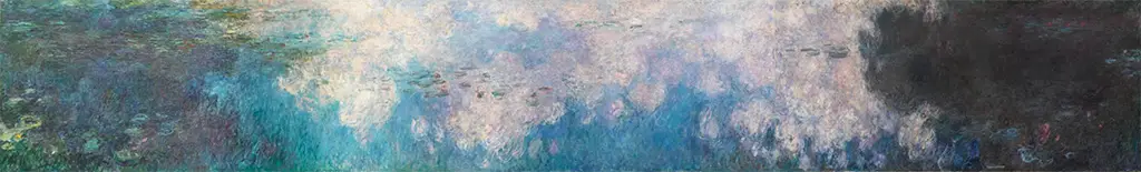 The Water Lilies - The Clouds in Detail Claude Monet